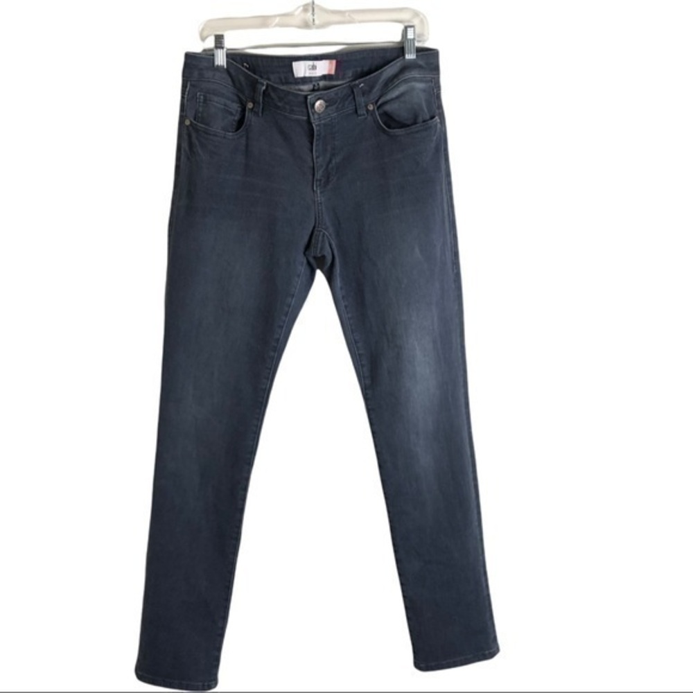 CAbi Women Grey Black Slim Boyfriend Jeans Size 6
